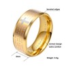 ALEXTINA Men's 8MM Stainless Steel Bible Verse Christian Cross Lord's
