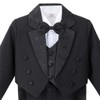 Dressy Daisy Toddler Boy Classic Fit Tuxedo Black Suit 5