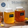 1.5 Gallon Large Fermentation Jars with 2 Airtight Lids and