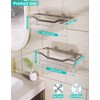 HapiRm Shower Caddy with 11 Hooks,Bathroom Storage with Razor Holder,Soap
