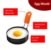 3 Pcs Egg Rings, Round Egg Circle Mold, Non-Stick Fried