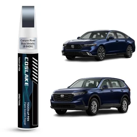 COSLAKE Car Touch Up Paint(Canyon River Blue Metallic(B-640M)) for Honda, Car Paint Scratch Repair Kit, Quick & Easy Solution to Repair, 2 in 1 Scratch Remover Pen with Color-Matched