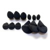 Esponjas de maquillaje 12 piezas (Negro)