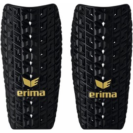 ERIMA Adult Evo Flex Shin Pads, Black/Gold, S