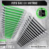 Magnetic Wrench Organizer 4-piece, Wrench Rack Tool Trays SAE (1/4"