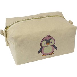 'Cute Penguin Kawaii Style' Canvas Wash Bag/Makeup Case (CS00036599)