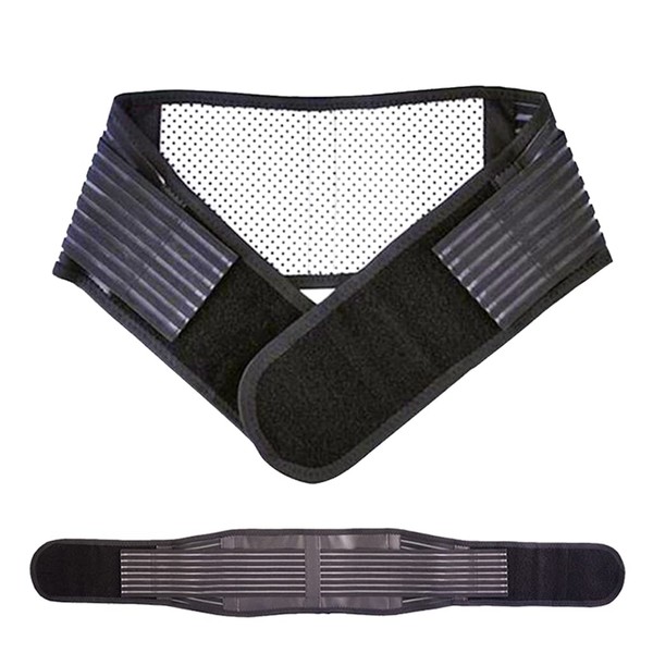 Lower Back Support Belt for men and women- Lumbar Support Self Heating & Soothing Back Brace Made With Breathable Materials & 20 Magnets For Optimal Pain Relief - back cracker Unisex Design