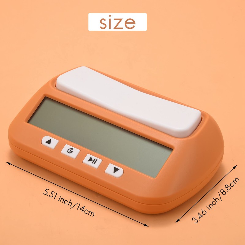 Chess Clock, Digital Chess & Game, Multipurpose Portable Professional Clock