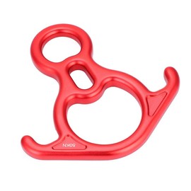 Eight Ring 50KN Rescue Eight Ring with Ears, Lightweight Aviation Aluminum Alloy, Rappelling, Climbing, Climbing, Safety, Device, Belay Rapel