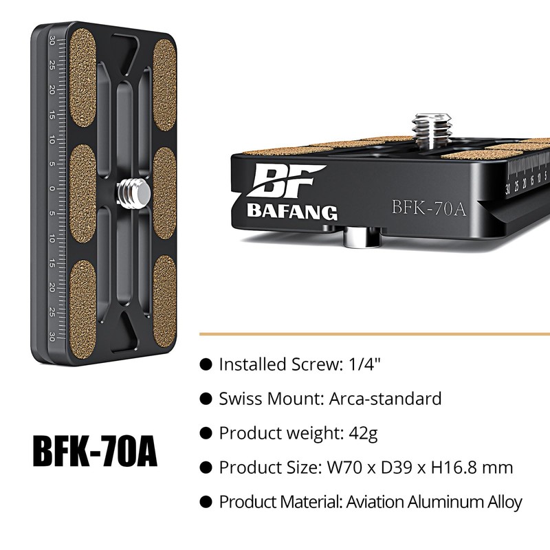 Sea frogs Professional Arca-Swiss Quick Release Plate - Aircraft Aluminium