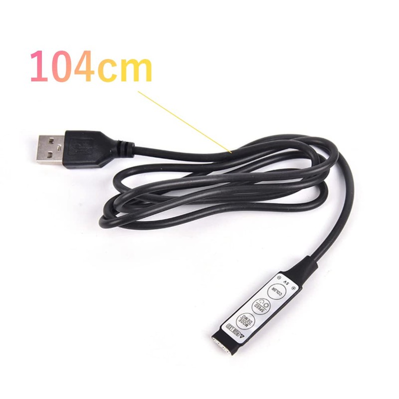 Audiofan USB LED Tape Controller 5V Dimmer RGB Color Light