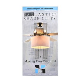 Fantastic Ceiling Fan Lampshade Kit (Add your own drum shade 13" to 15" wide to your ceiling fan)