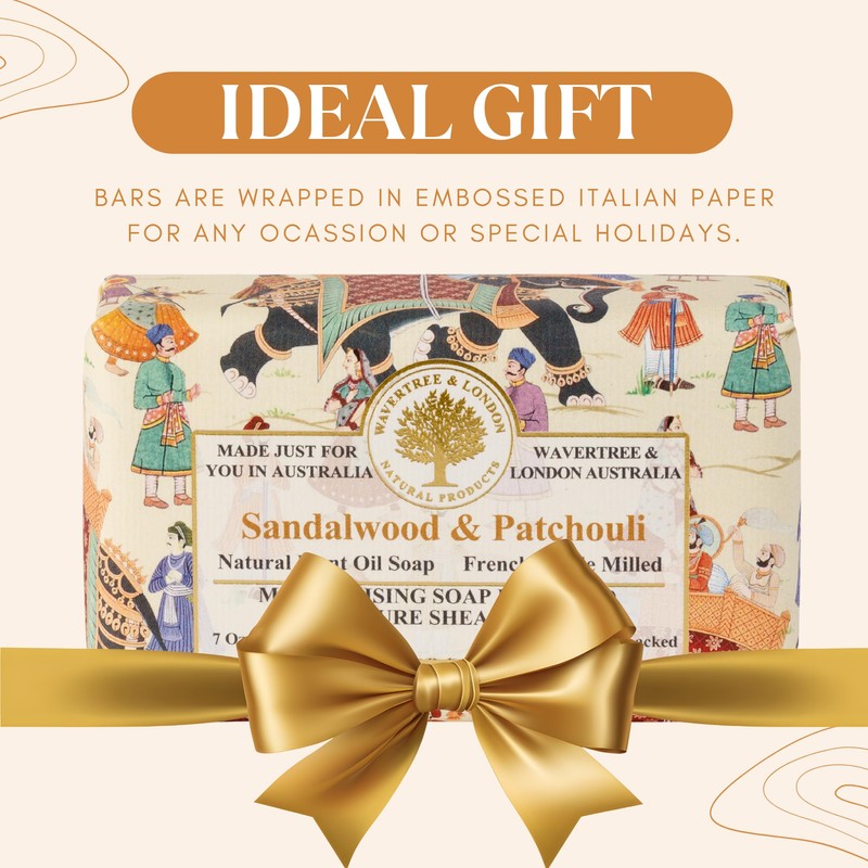 Wavertree & London Sandalwood & Patchouli Scented Natural Soap (2