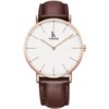 Alienwork IK Men's / Women's Ultra Flat Slim Watch with