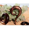 Fly Style Rosewood Spiral Ear Expander, Wood