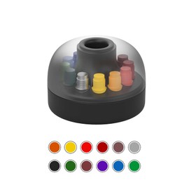 HOZO NeoStand Pencil Holder – Includes 12 Replaceable Nibs & Eraser Base, Perfect Accessory for NeoPencil, Stylish and Functional Desk Organizer -Colored Nibs