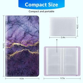 xiviers Pu leather business card organizer， 240 Capacity business card holder organizer，Credit card holder for women and men