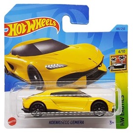 Hot Wheels - Koenigsegg Gemera - HW Exotics 4/10 - HKH95 - Short Card - Super Sports Car - Yellow - Mattel 2023