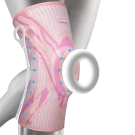 EULANT Compression Knee Support with Patella Gel Pads and 2 Side Spring Stabilisers, Highly Elastic Knee Support for Men and Women, Knee Support for Running, Cycling, Nordic Walking, Arthritis