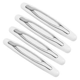Jagowa 4 Pcs Car Door Protector Strip, Car Door Protection Bumper Strips with Shock Absorber, Anti-Collision, Anti-Scratch Car Door Edge Guard Protectors (White)