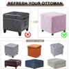 Bifaun Vogel Ottoman Square Stretch Foot Stool Slipcovers Square Foot
