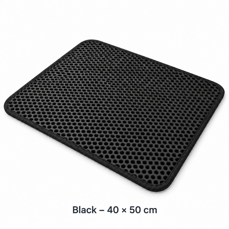 Double-Layer Cat Litter Mat for Indoor Cats – Waterproof Non-Slip