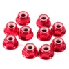 Self-Locking Hexagonal Nuts, 10 Pieces, M4 Nuts, CNC Aluminium Flange,