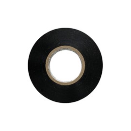 T.R.U. EL7566-AW Professional Grade Rubber Black PVC Electrical Tape, Rated up to 600 Volts and 176 F - UL/CSA/CE Listed Synthetic: 1 in. x 66 Ft. (8 Mil)