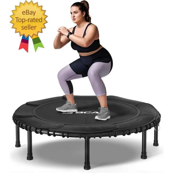 450LBS/550LBS Foldable Mini Trampoline, 40"/48" Fitness Trampoline with Durable