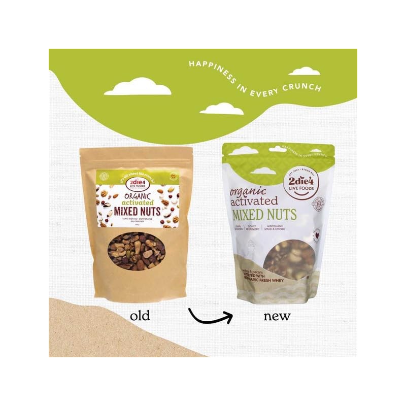 2Die4 Live Foods Activated Organic Mixed Nuts 600g