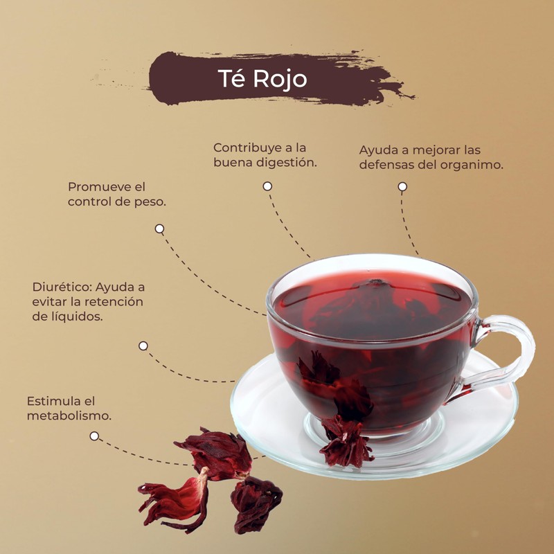 TGB SUPERFOODS | Té Rojo | 100% Puro | Té