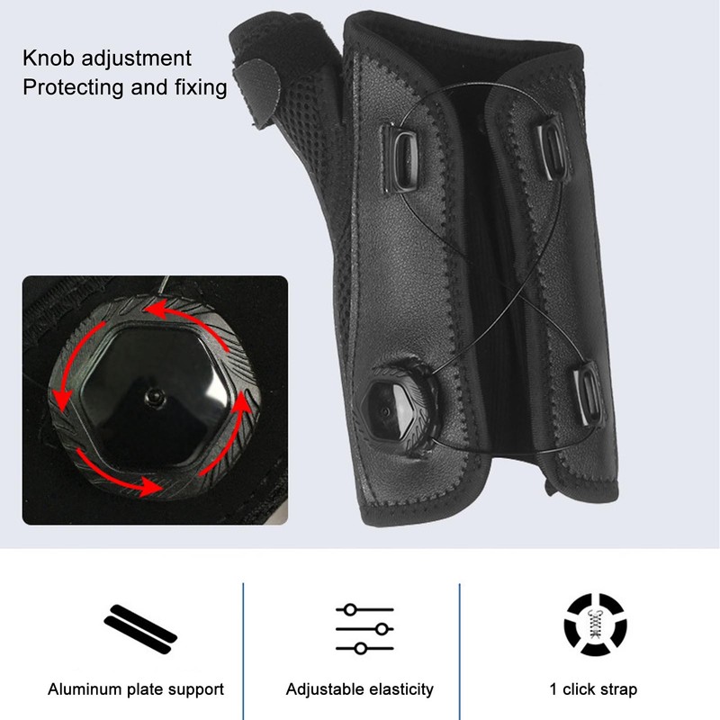 Wrist Brace Knob Adjustable Aluminum Plate Stable Support Comfortable Fabric