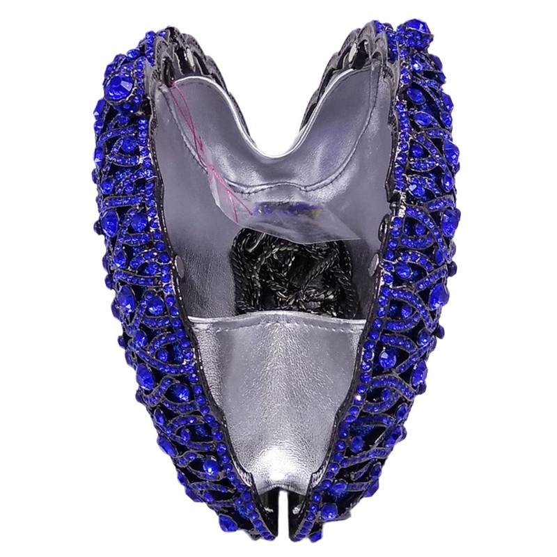 Elegantes Embragues de Cristal para las Mujeres Peacock Bolso de