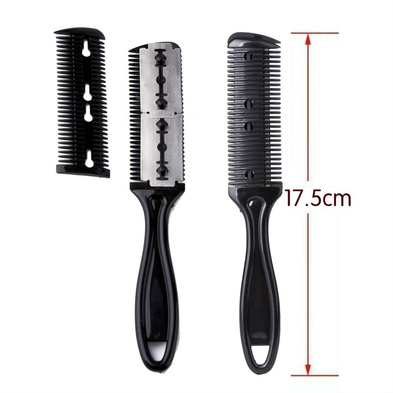 5Pcs Professional Trimmer Razor Dual Side Scissors for Hair Thinning,