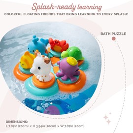 Sophie la Girafe - Puzzle da Bagno Galleggiante Animali Marini - Da 10 Mesi