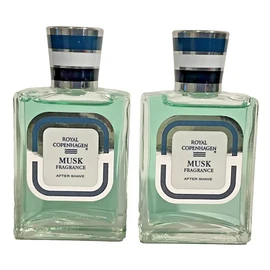 Royal Copenhagen Musk Fragrance After Shave Splash - 1 oz each(Lot Of 2)