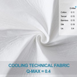 PEFCSTONR Cooling Gusseted Pillow Protector - 1 PC, Zipper Premium Waterproof Gusset Pillow Encasement Covers(King)