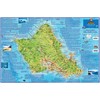 Oahu Hawaii Adventure Map Franko Maps Laminated Poster