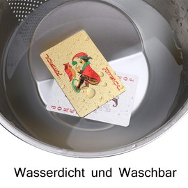 Joyoldelf Playing Cards Waterproof Poker Cards with Gift Box, Family Party Games, Playing Cards, Gold and Silver Foil, Pack of 2