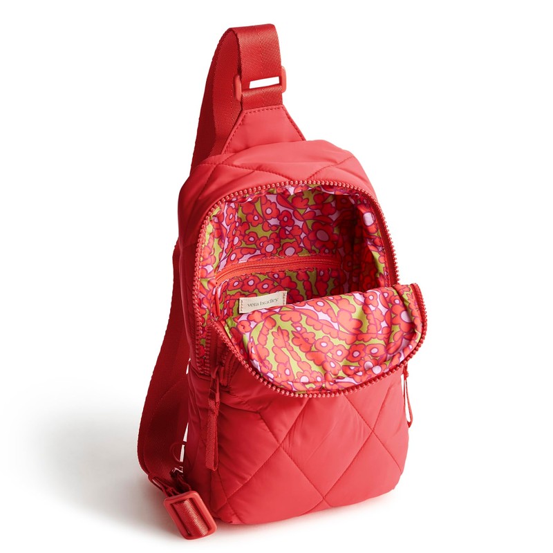 Vera Bradley Featherweight Lorman Sling Backpack, Cayenne