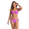 Hobie Women's Standard Merrow Underwire Bra Swimsuit Top, Violet//for Shore