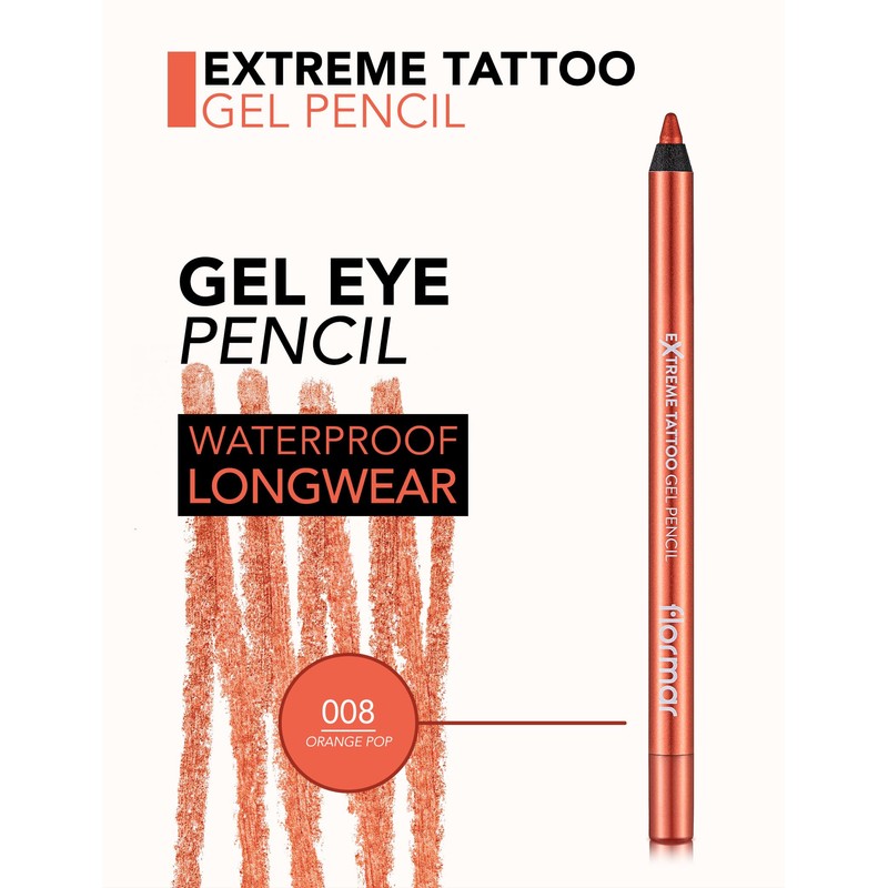 Flormar Tattoo Effect Eyeliner Gel - Intensely Pigmented Glitter Eyeliner