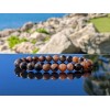 RAYON CHIASTOLITE bead bracelet Men Stretch 8mm SPAIN 7, 7.5,