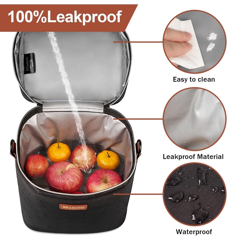 Mancro Baby Bottle Cooler Bag for Breast Milk, Includes Ice
