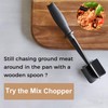 Meat Chopper, Ground Beef Masher with 5 Curve Blade, Non-Stick