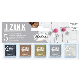 Aladine 03945 Set of 5 Classic Ink Pads, Multi-Colour, Standard