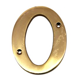 esplanade Brass House Hotel Door Name - Wall Door Plaque Alphabet Letter "Z" - 4" Inches ("O" Alphabet - 4)