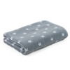 Go West Star Jacquard - Toalla de baño, gris