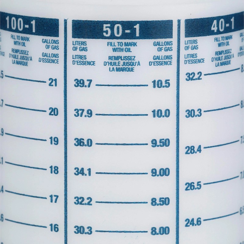 Attwood 11873-1 Wide-mouth Marine Fuel/oil Mixing Bottle 1-Quart, One