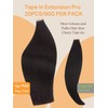 DOORES Real Human Hair Extensions Tape in, 20pcs 80g Dark